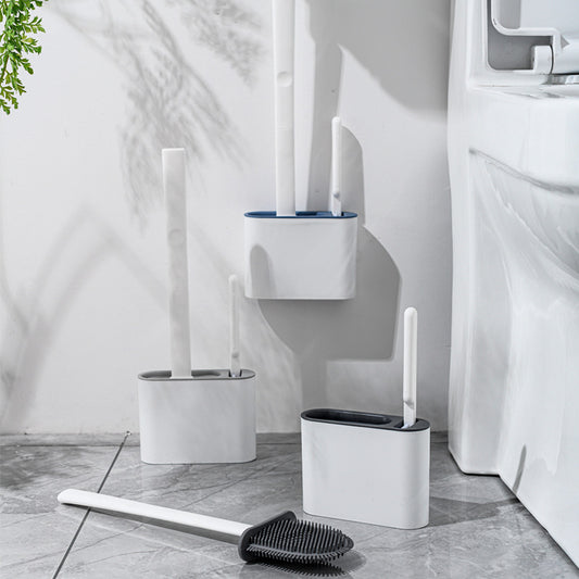 Silicone Toilet Brush with Wall Mount