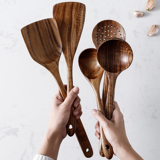 Natural Teak Wooden Utensils