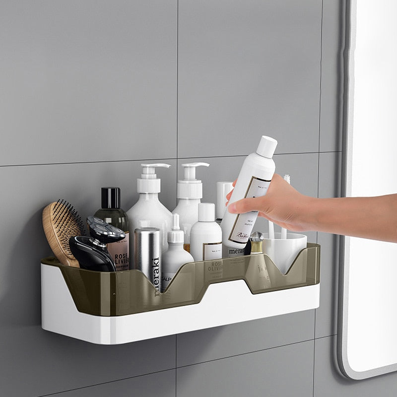 No-Drill Bathroom Shelves – Urbn Designs