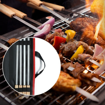 Stainless Steel BBQ Skewer Set with Storage Case