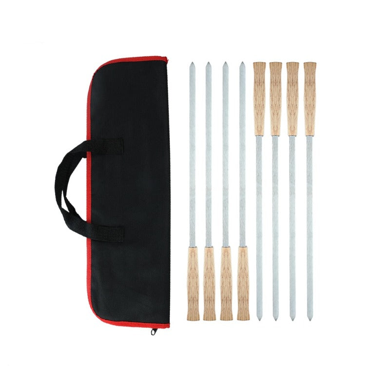 Stainless Steel BBQ Skewer Set with Storage Case