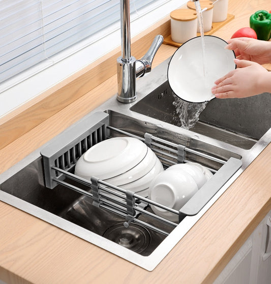 Adjustable Stainless-Steel Sink Rack