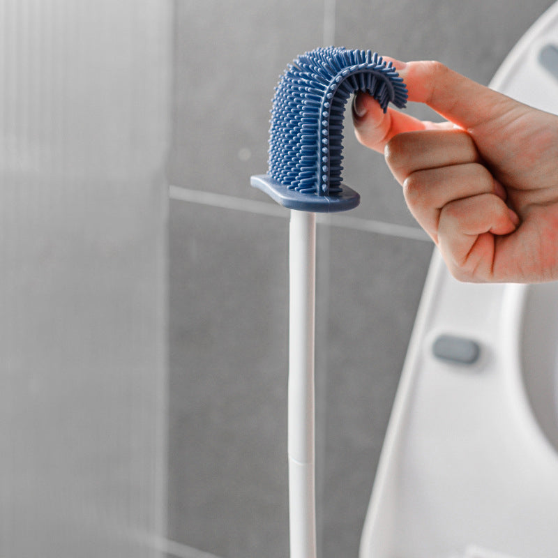 VOGSIC Silicone Toilet Brush For WC Cleaner Brush Wall Hanging