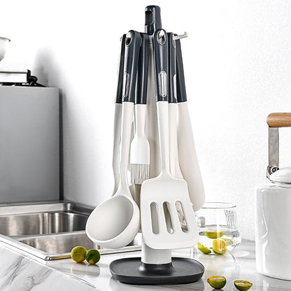 utensil-set-in-stand-silicone-white