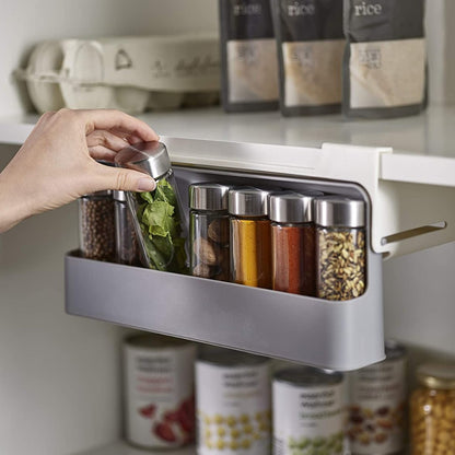 Shelf-Mounted Spice Rack