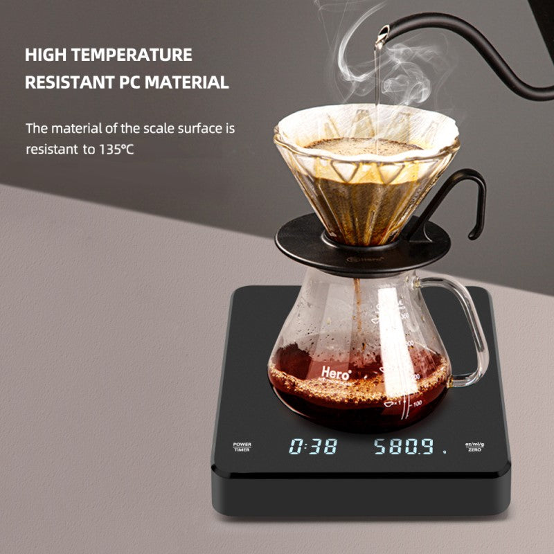 Usb Digital Coffee Scale with Timer Electronic Hand Drip Coffee Scales 
