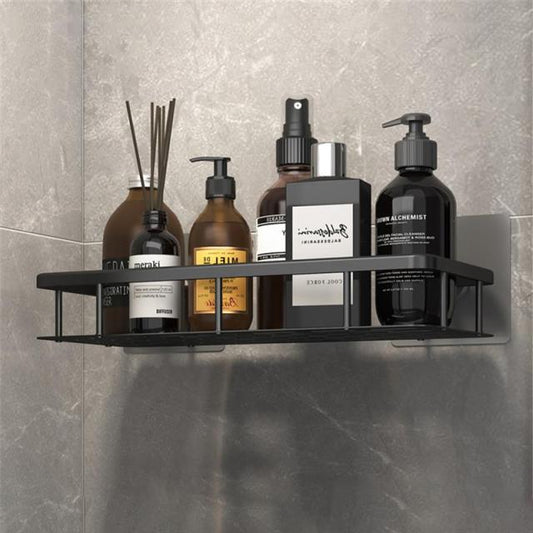 No-Drill Metal Bathroom Shelves - Straight