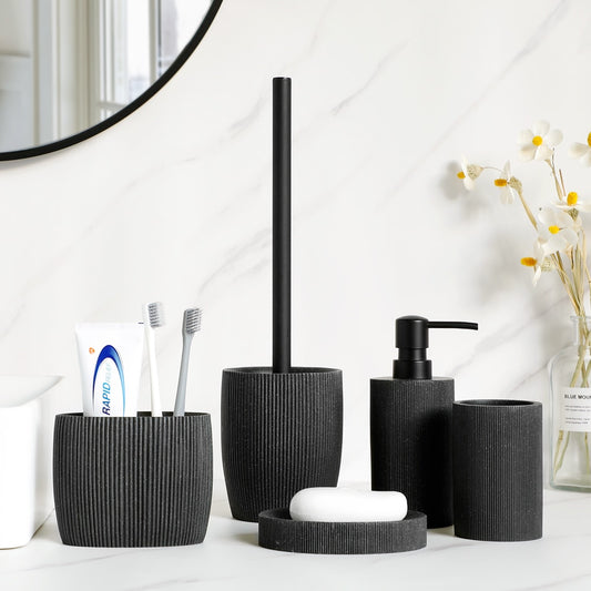 Premium Black Granite Bathroom Accessories